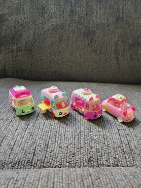 Shopkins Cutie Cars Diecast Vehicles Lot Of 4 Moose Toys